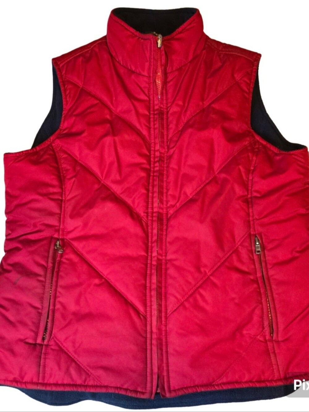 Women’s Red Quilted Vest by